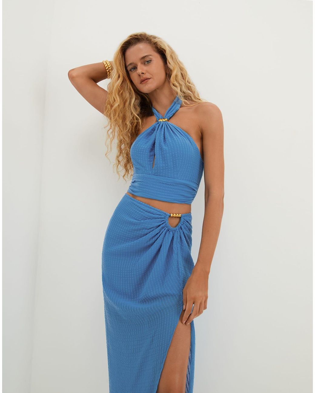 ViX Blue Lily Halter Top (exchange Only)
