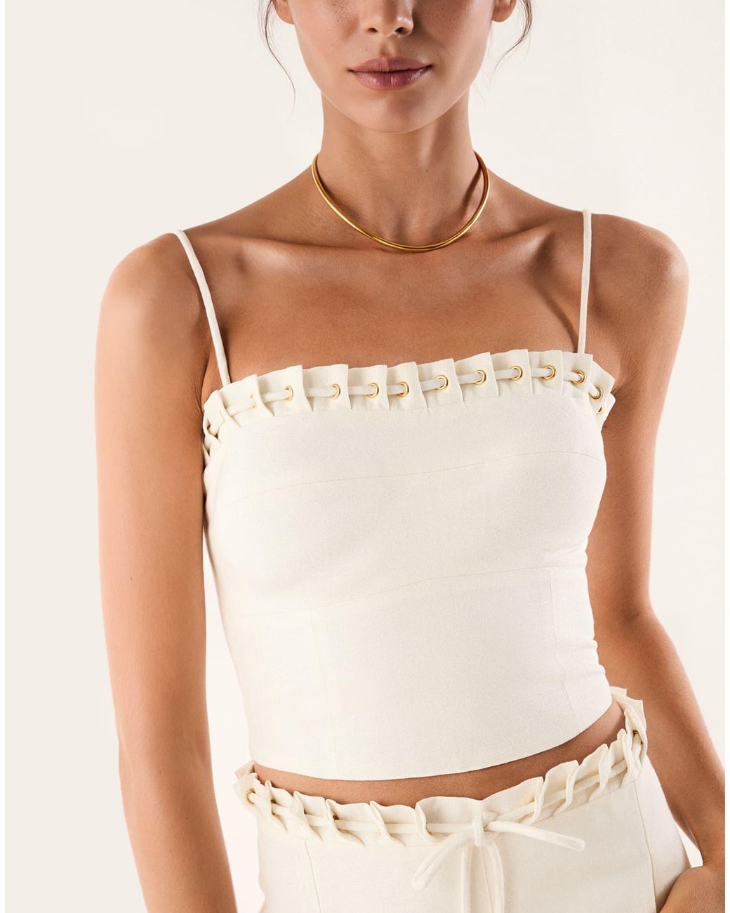 ViX White Alberta Top