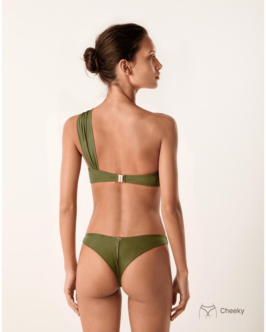 ViX Green Marion One Shoulder Top