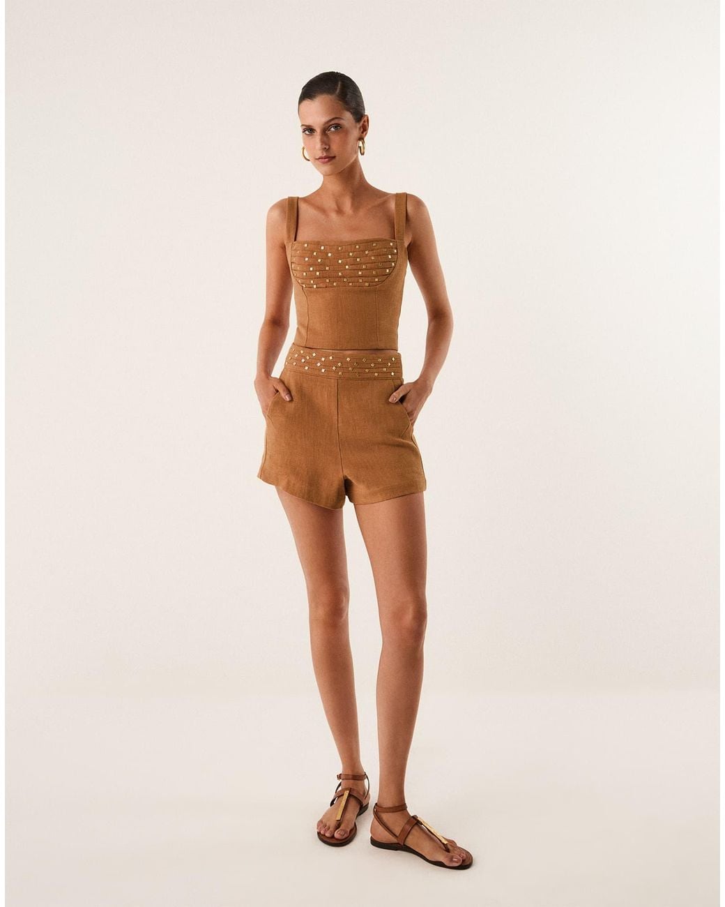ViX Brown Cleo Top