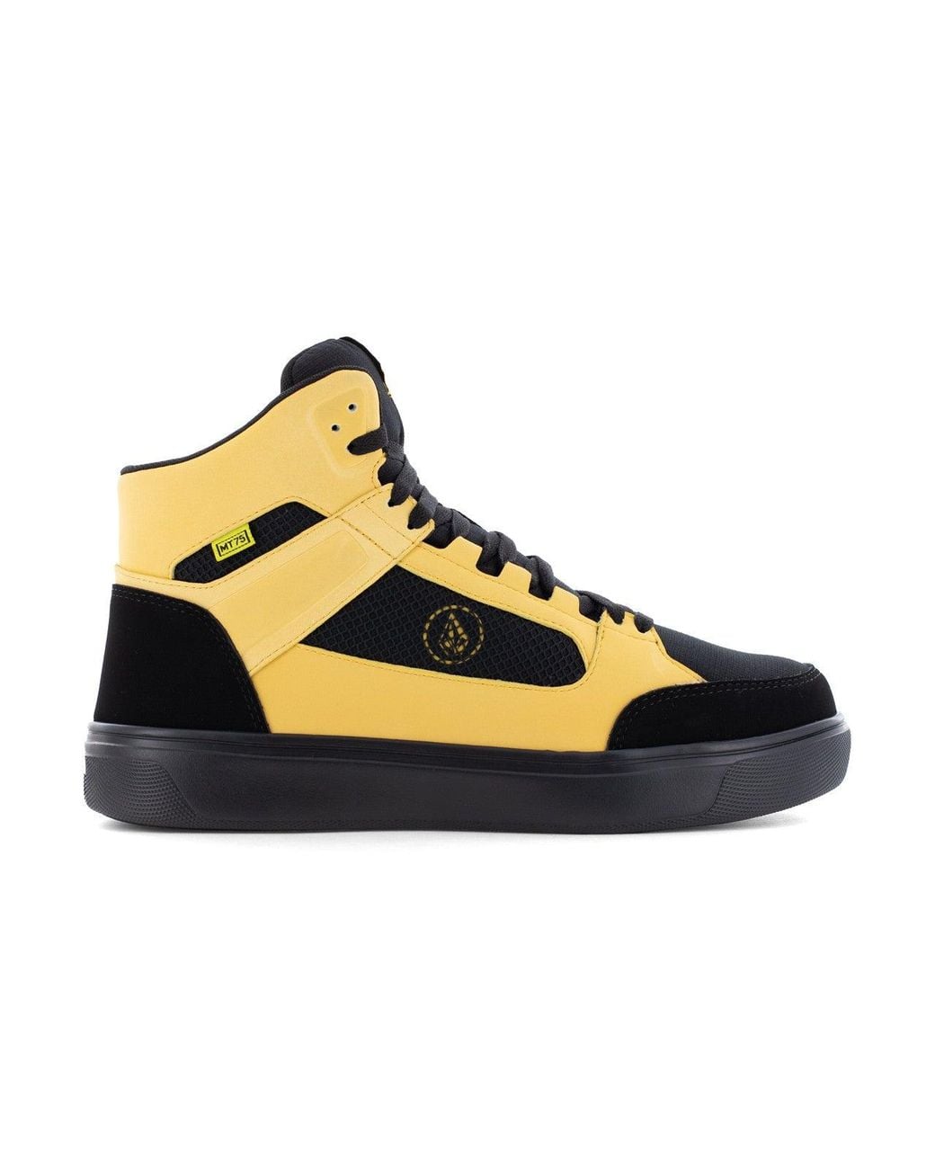 Volcom Yellow Evolve Safety Toe High Top Work Sneakers for men