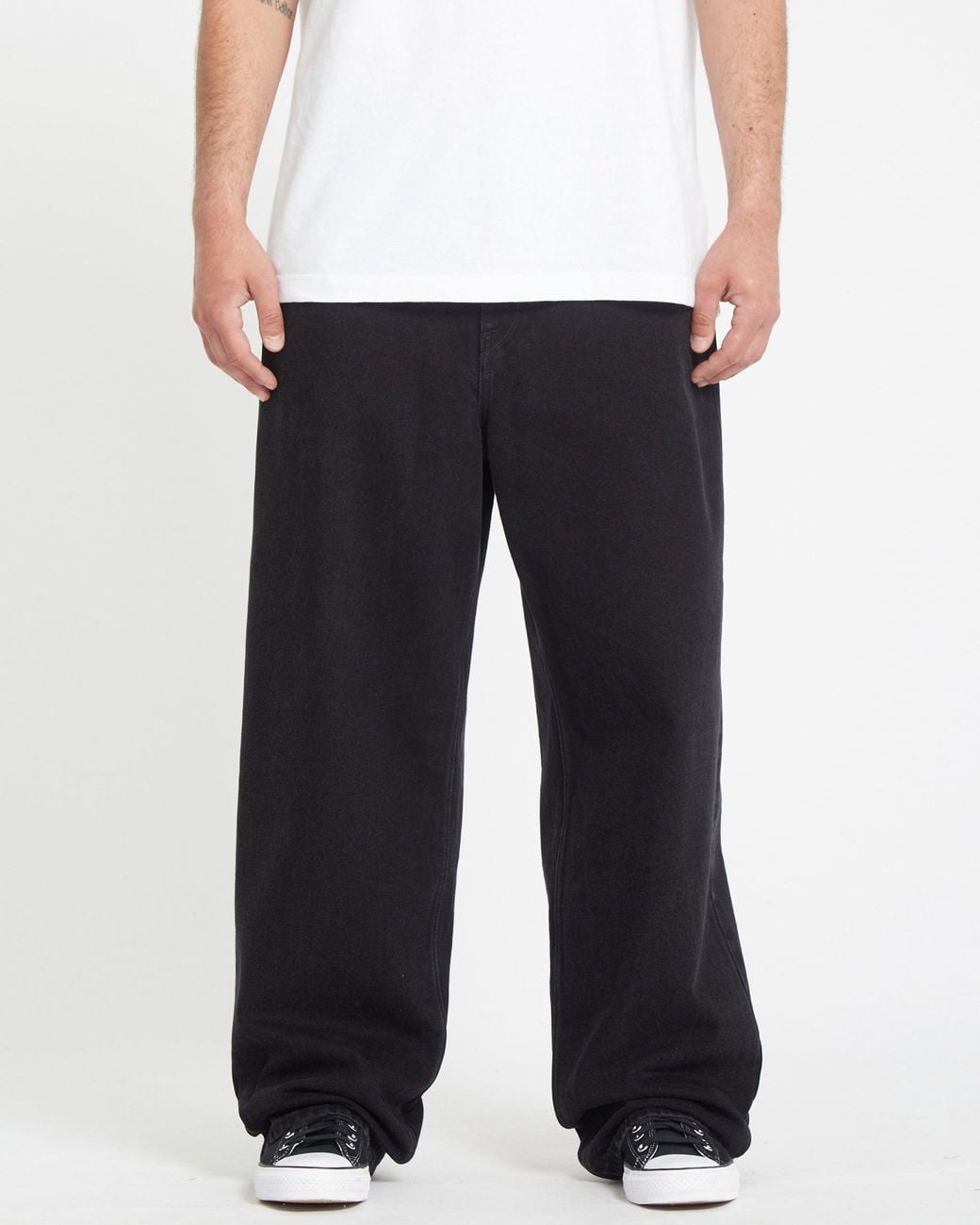 Volcom Black Chillow Denim Pants for men