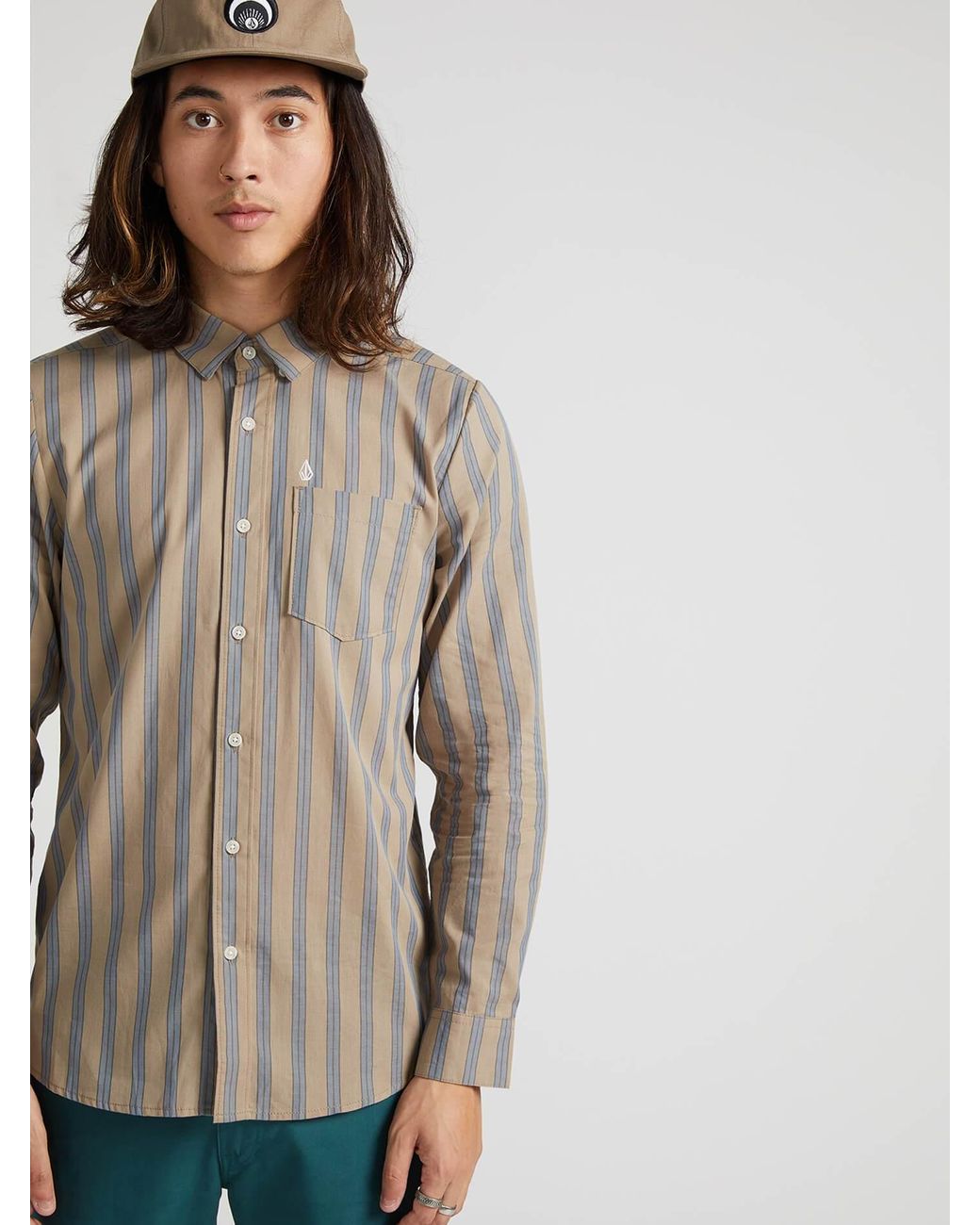 Volcom Casual Uomo Oxford Stretch LS