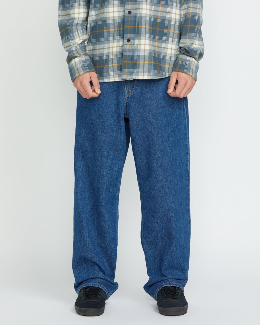 Volcom Blue Billow Denim Pants for men