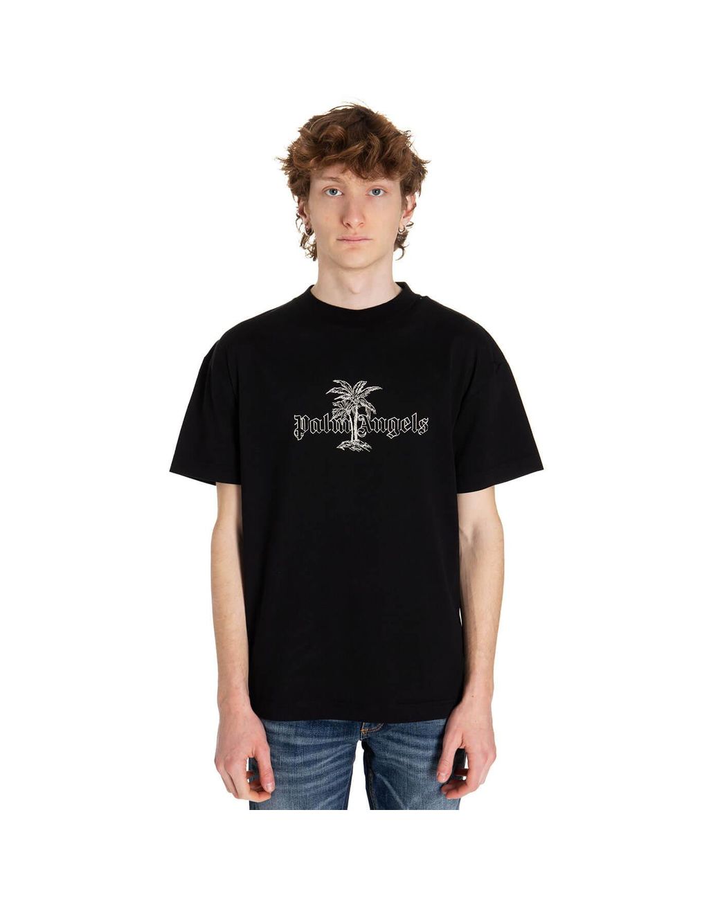 Palm Angels Sunset Palms T-shirt in Black for Men - Save 6% | Lyst