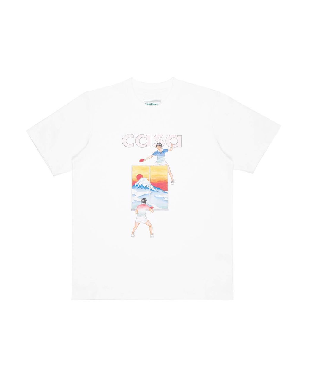 CASABLANCA Cotton Fuji Ping Pong T 