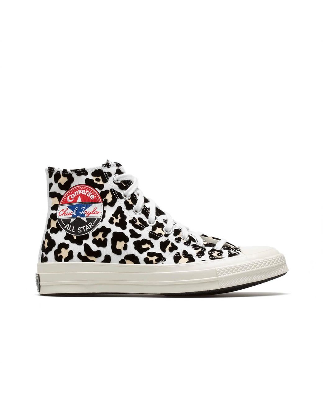 converse chuck 70 hi flocked leopard print