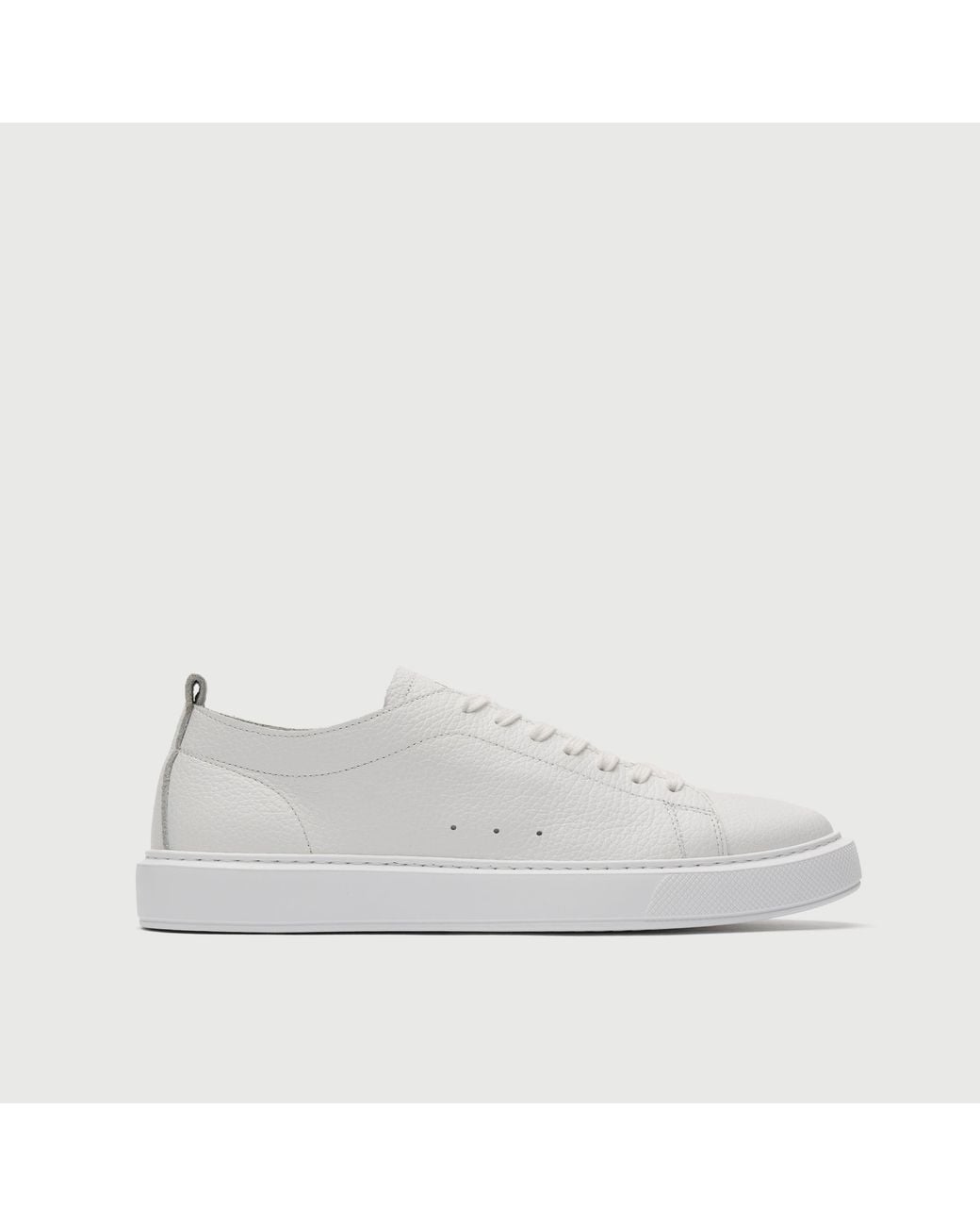 Walk London White Wimbledon Trainer for men