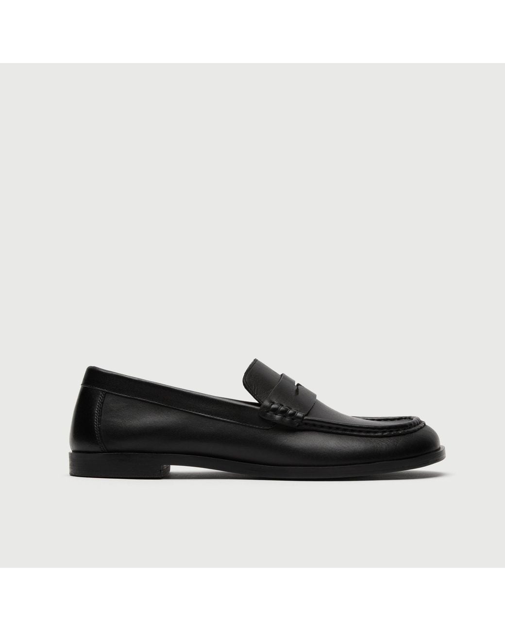 Walk London Black Roma Saddle Loafer for men