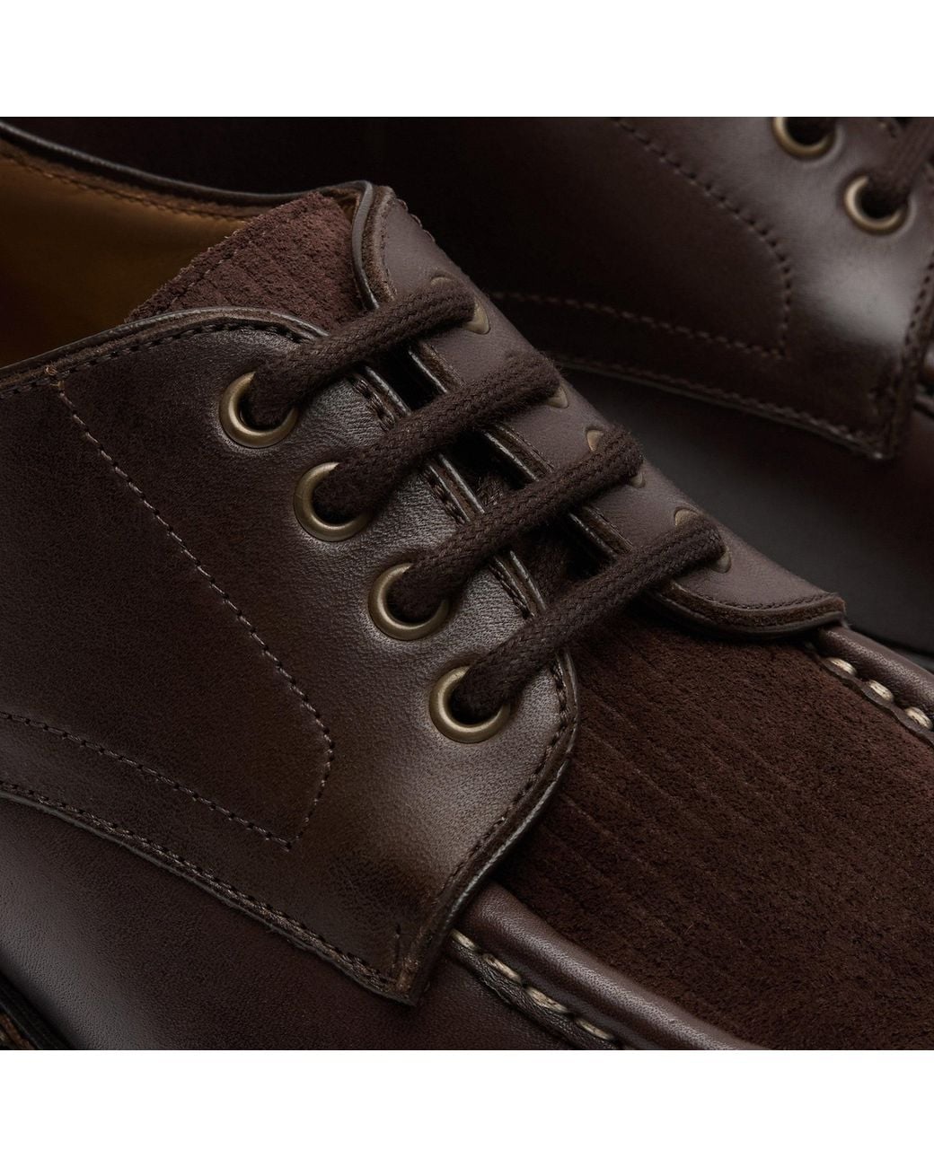 Walk London Black Farringdon Apron Shoe for men
