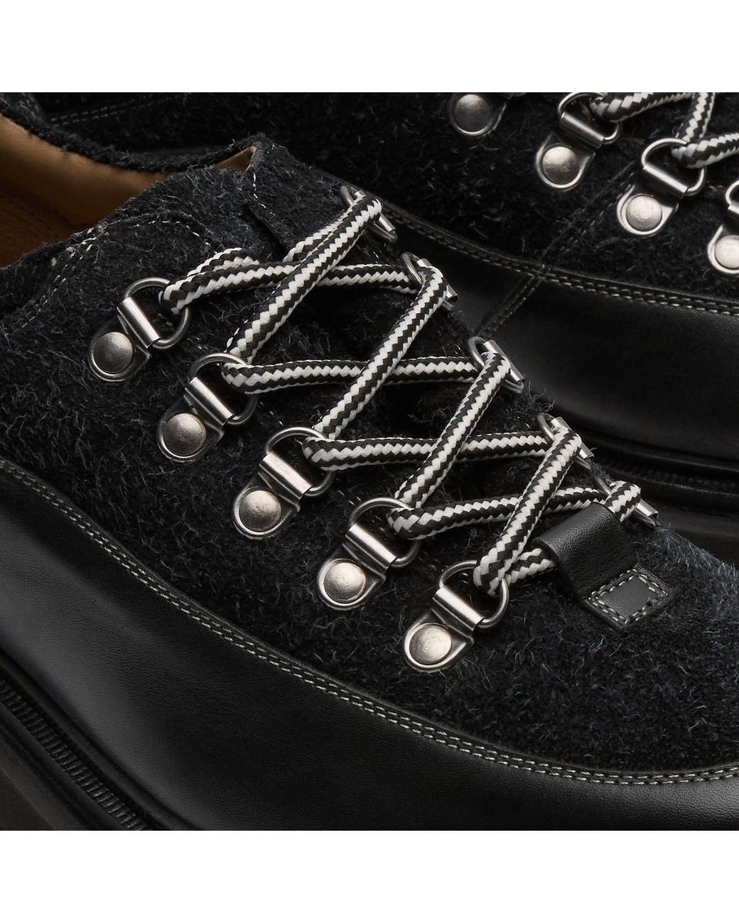 Walk London Black Bethnal Hiking Shoe for men
