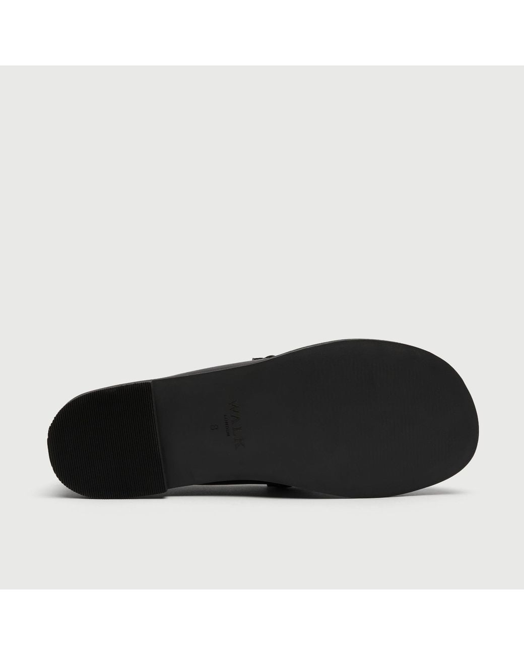Walk London Black Roma Saddle Loafer for men