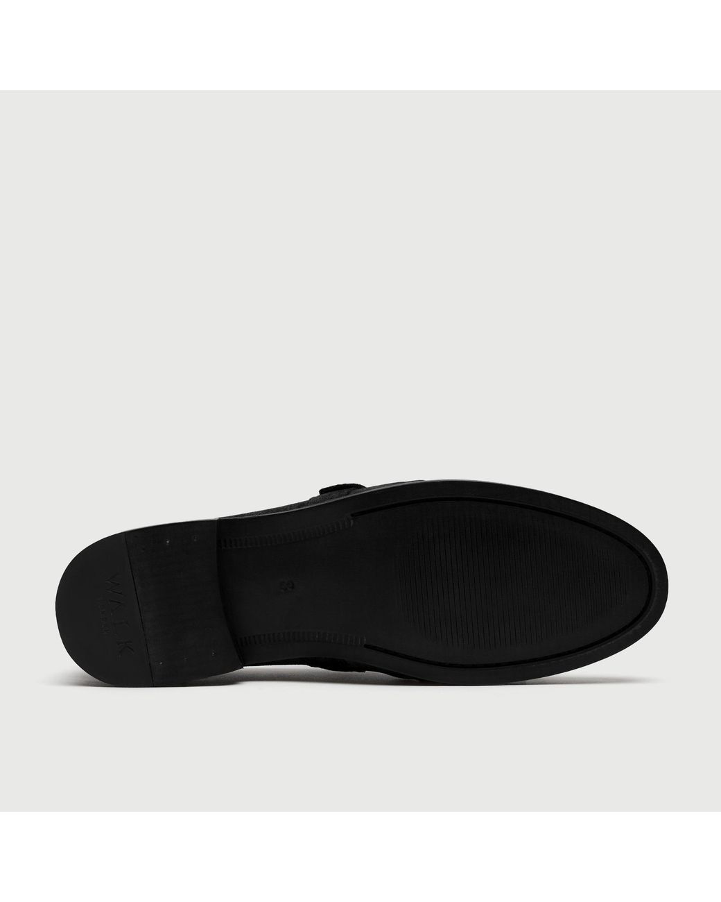 Walk London Black Como Buckle Loafer for men