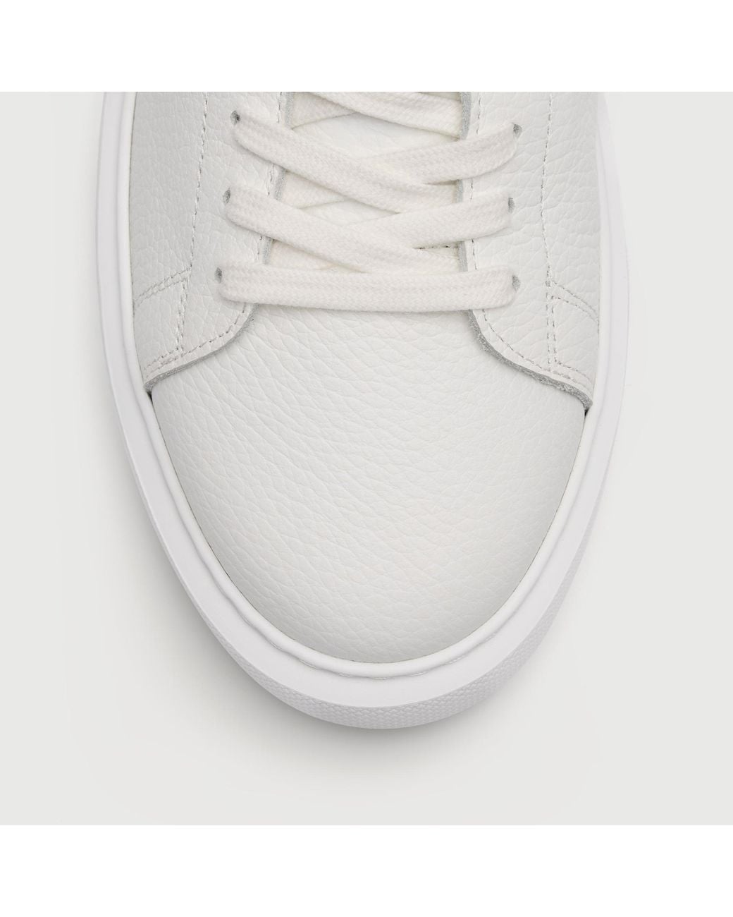 Walk London White Wimbledon Trainer for men