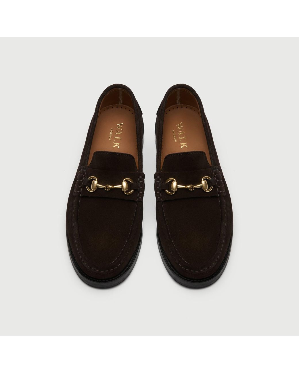 Walk London Black Dalston Trim Loafer for men
