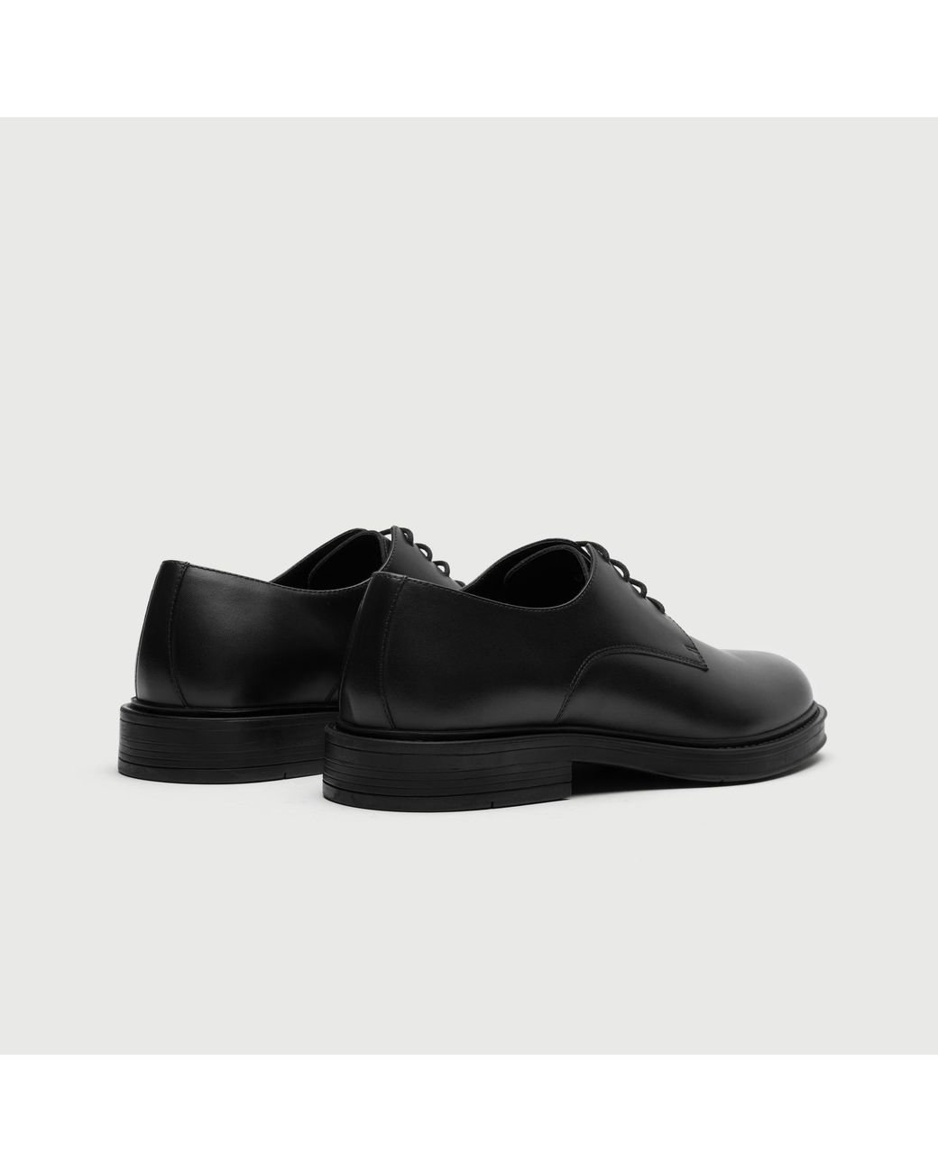 Walk London Black Vincent Derby Shoe for men