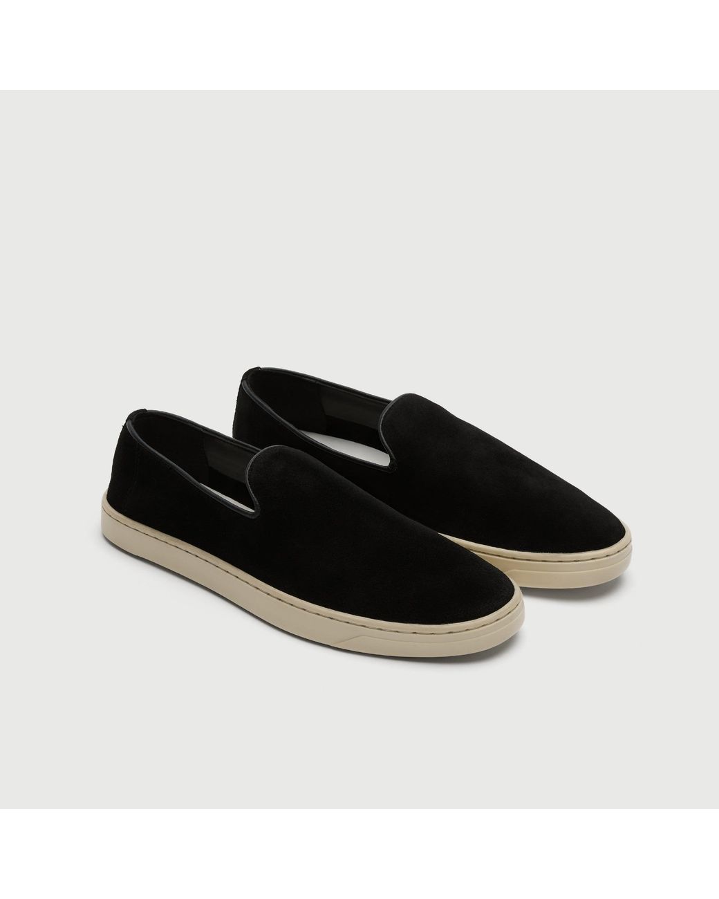 Walk London Black Palermo Slip On for men