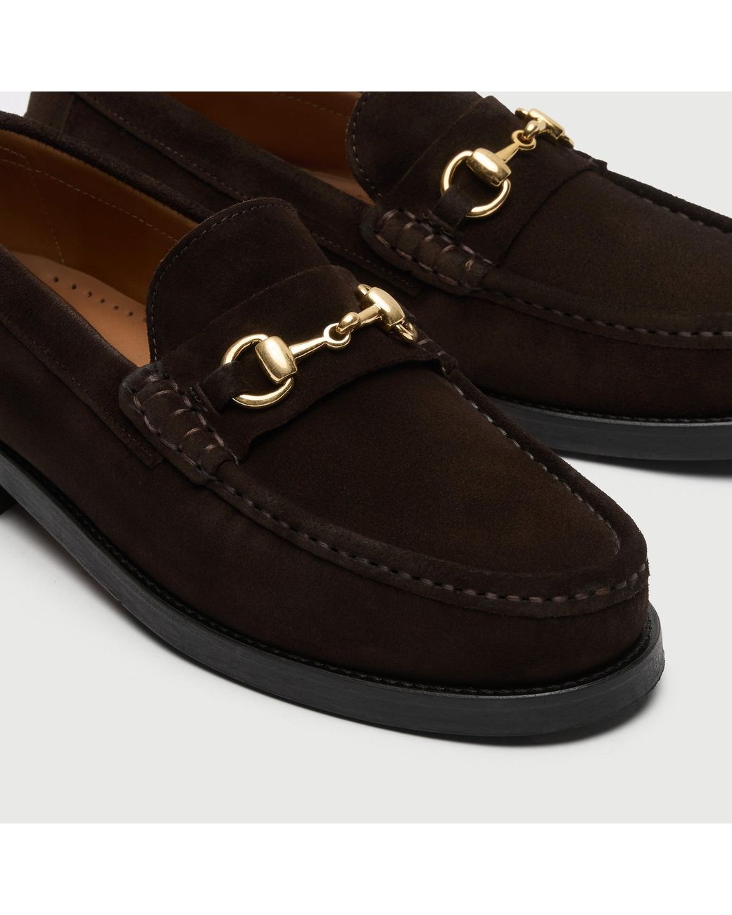 Walk London Black Dalston Trim Loafer for men