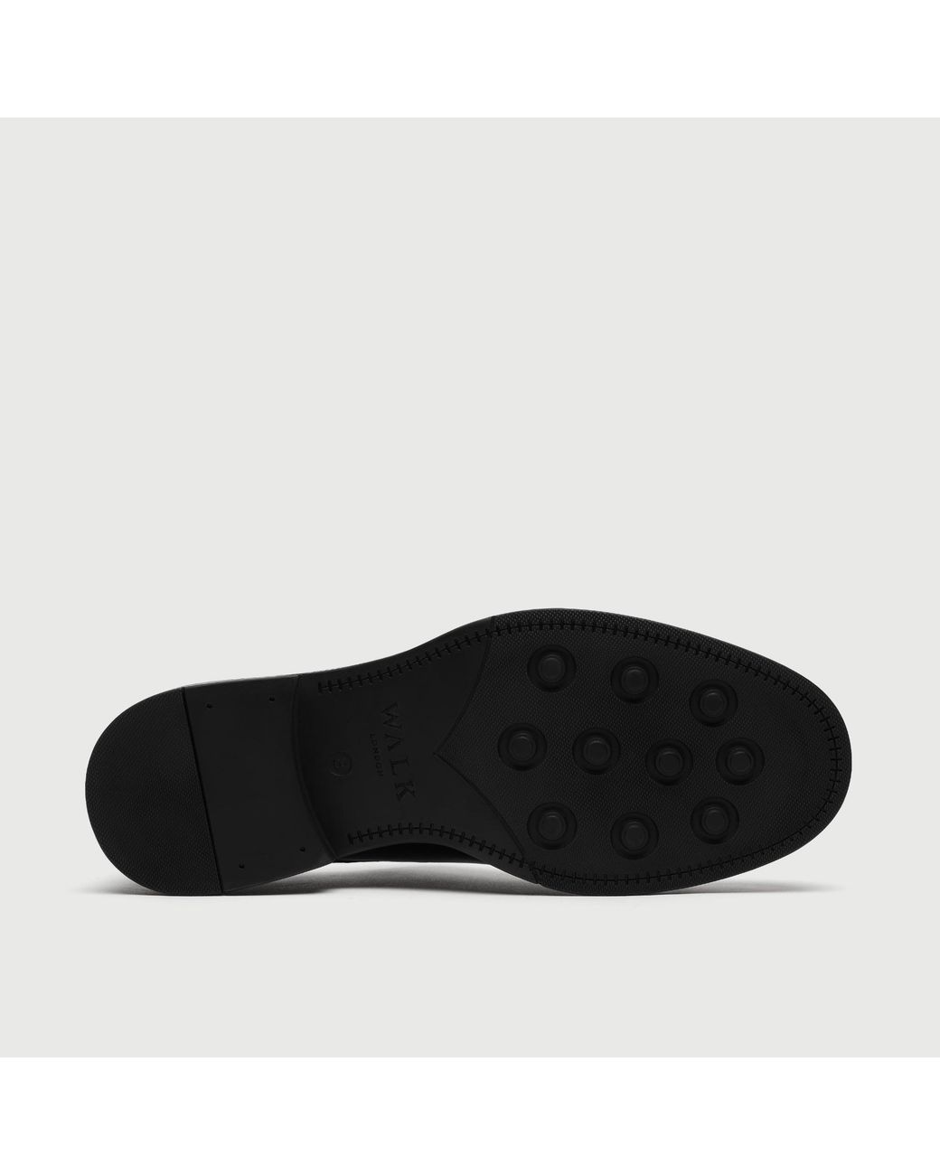 Walk London Black Vincent Derby Shoe for men