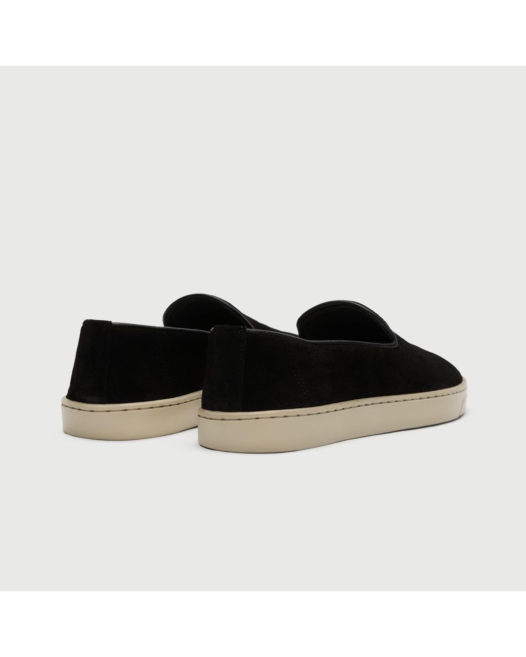 Walk London Black Palermo Slip On for men