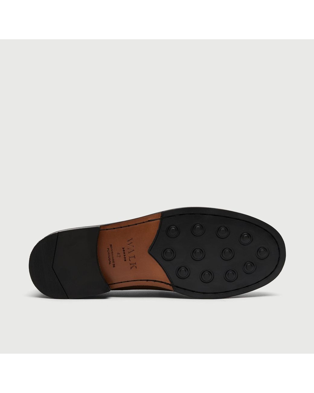 Walk London Black Dalston Trim Loafer for men