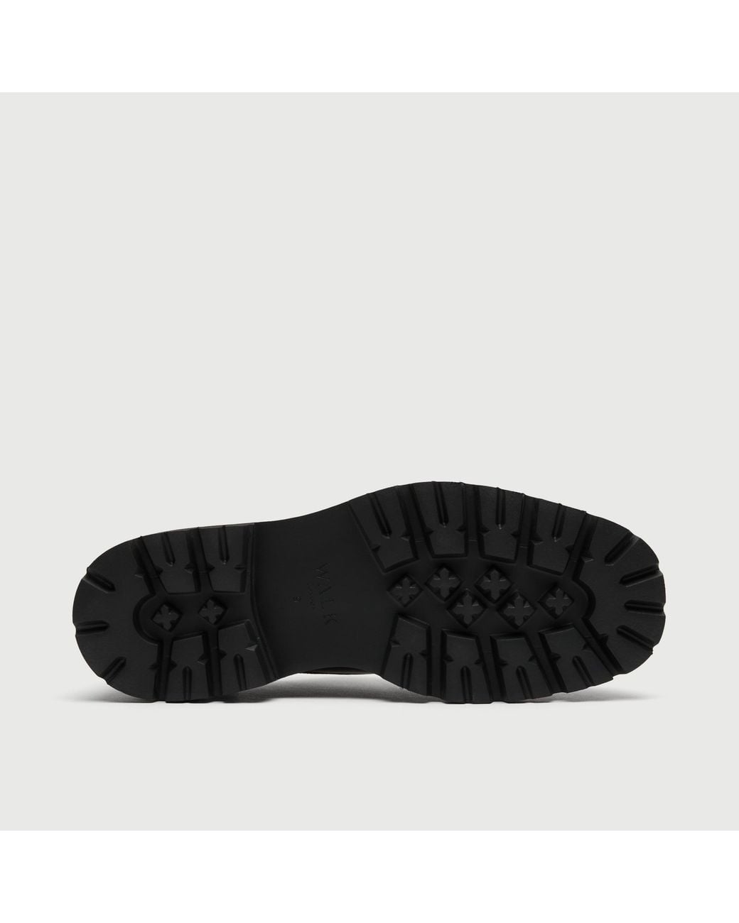 Walk London Black Farringdon Apron Shoe for men