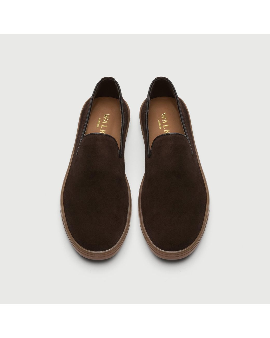 Walk London Brown Palermo Slip On for men