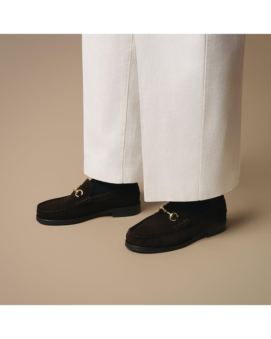 Walk London Black Dalston Trim Loafer for men