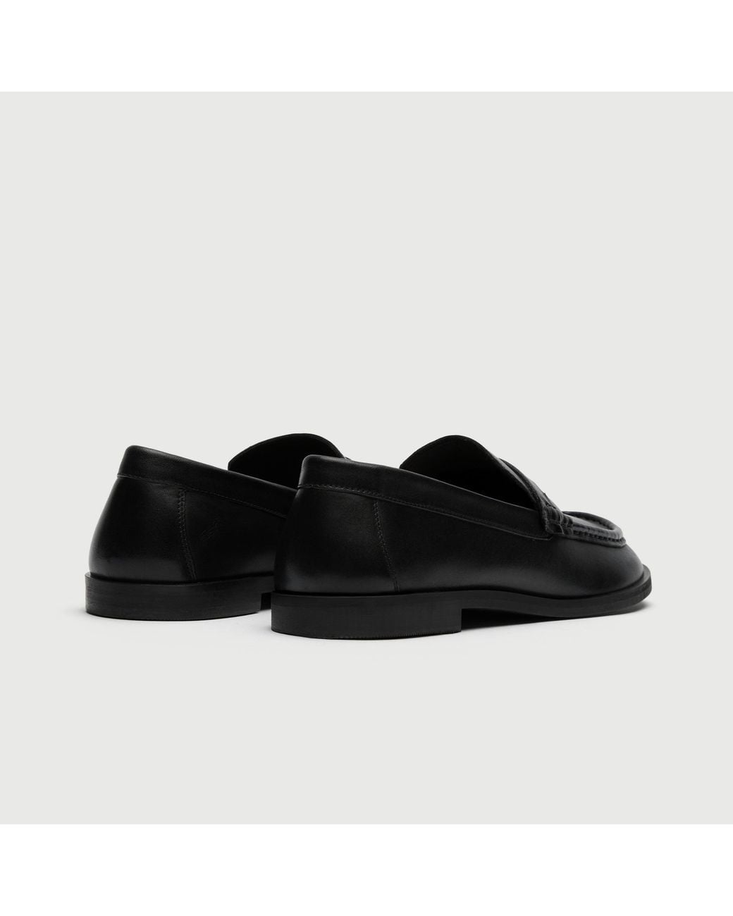 Walk London Black Roma Saddle Loafer for men