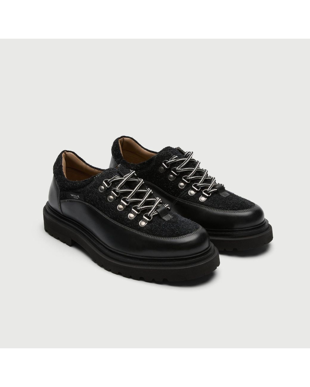 Walk London Black Bethnal Hiking Shoe for men