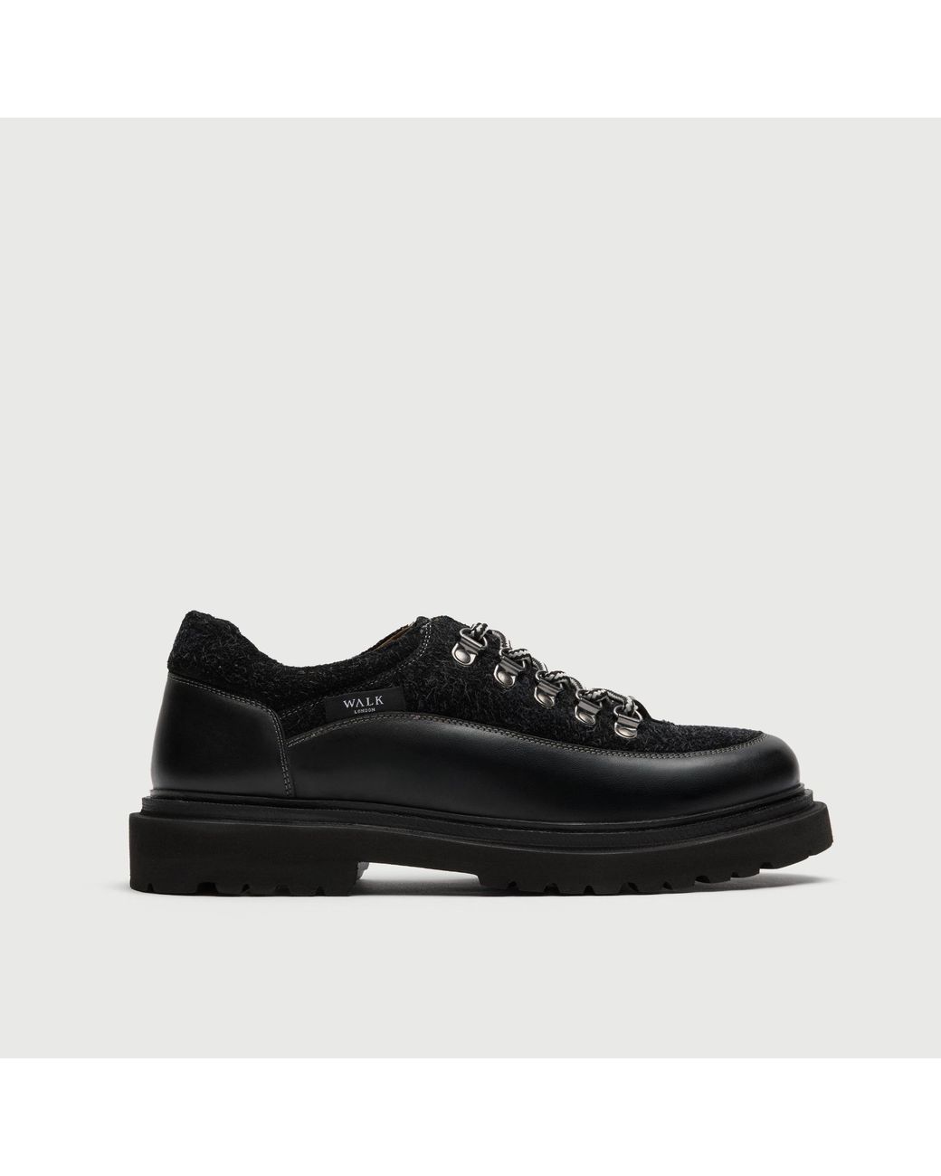 Walk London Black Bethnal Hiking Shoe for men