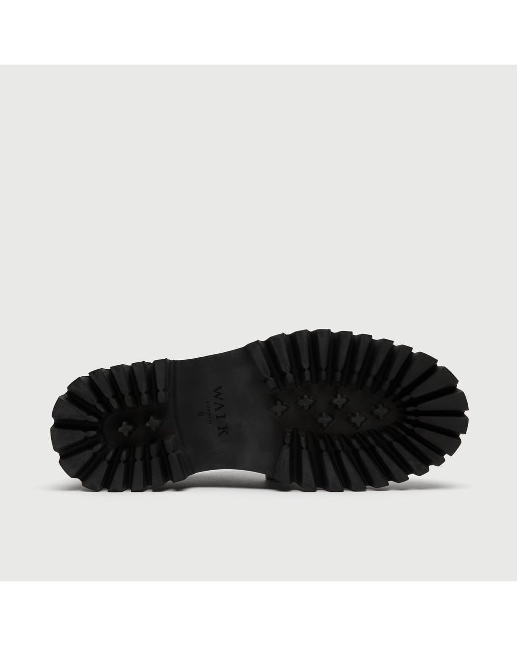 Walk London Black Hopper Derby Shoe for men