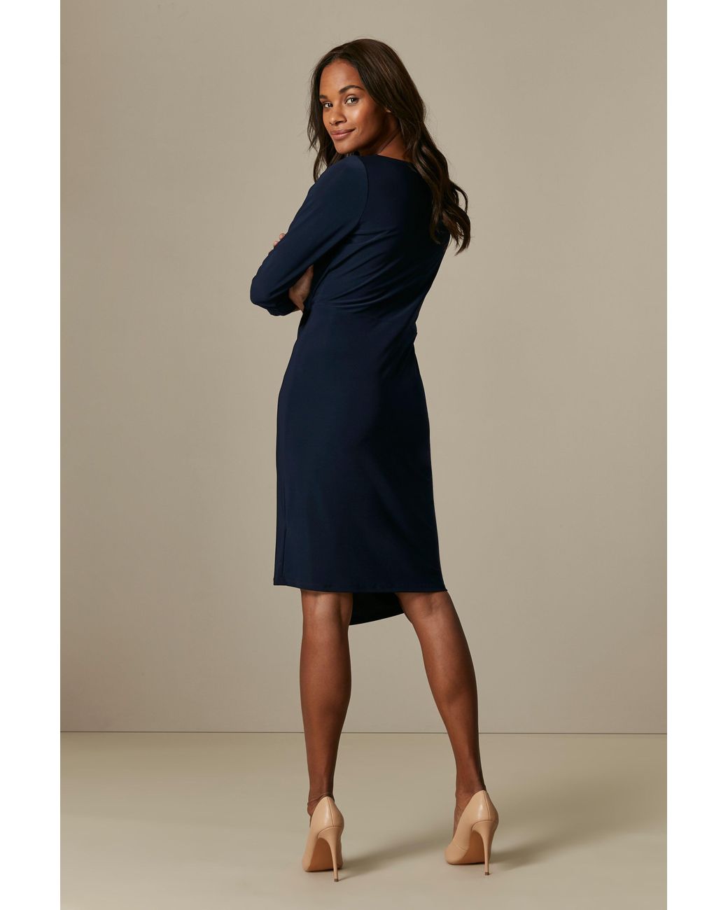 wallis ruched side dress
