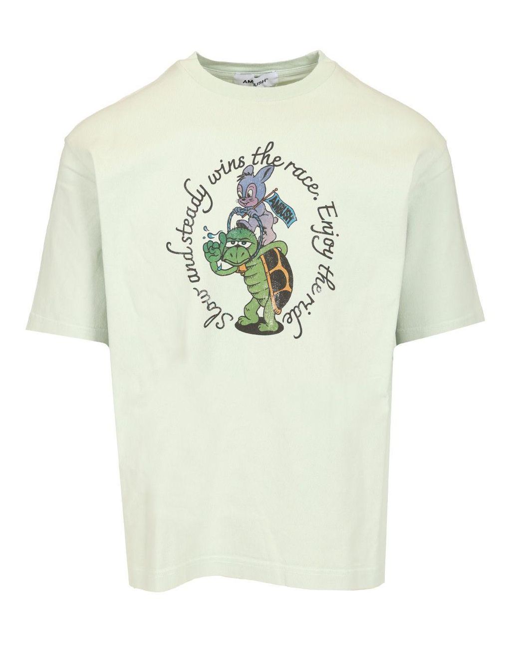 【AMBUSH】 SLOW&STEADY T-SHIRT Ambush Off- 'Slow & Steady' T-Shirt in Natural for Men | Lyst
