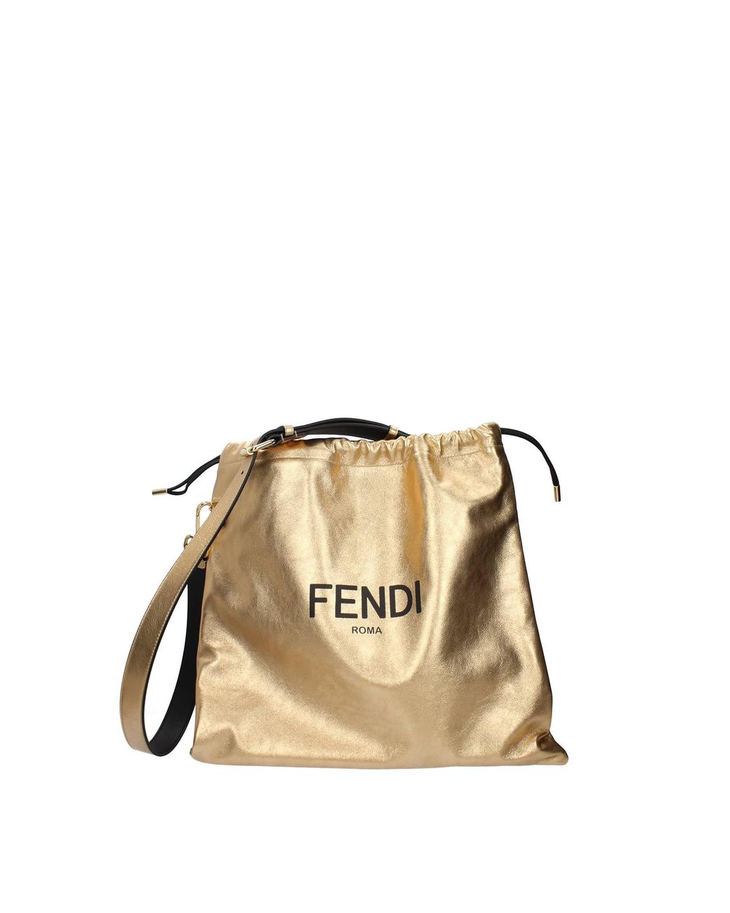 Fendi Crossbody Bag Leather Gold in Natural Lyst
