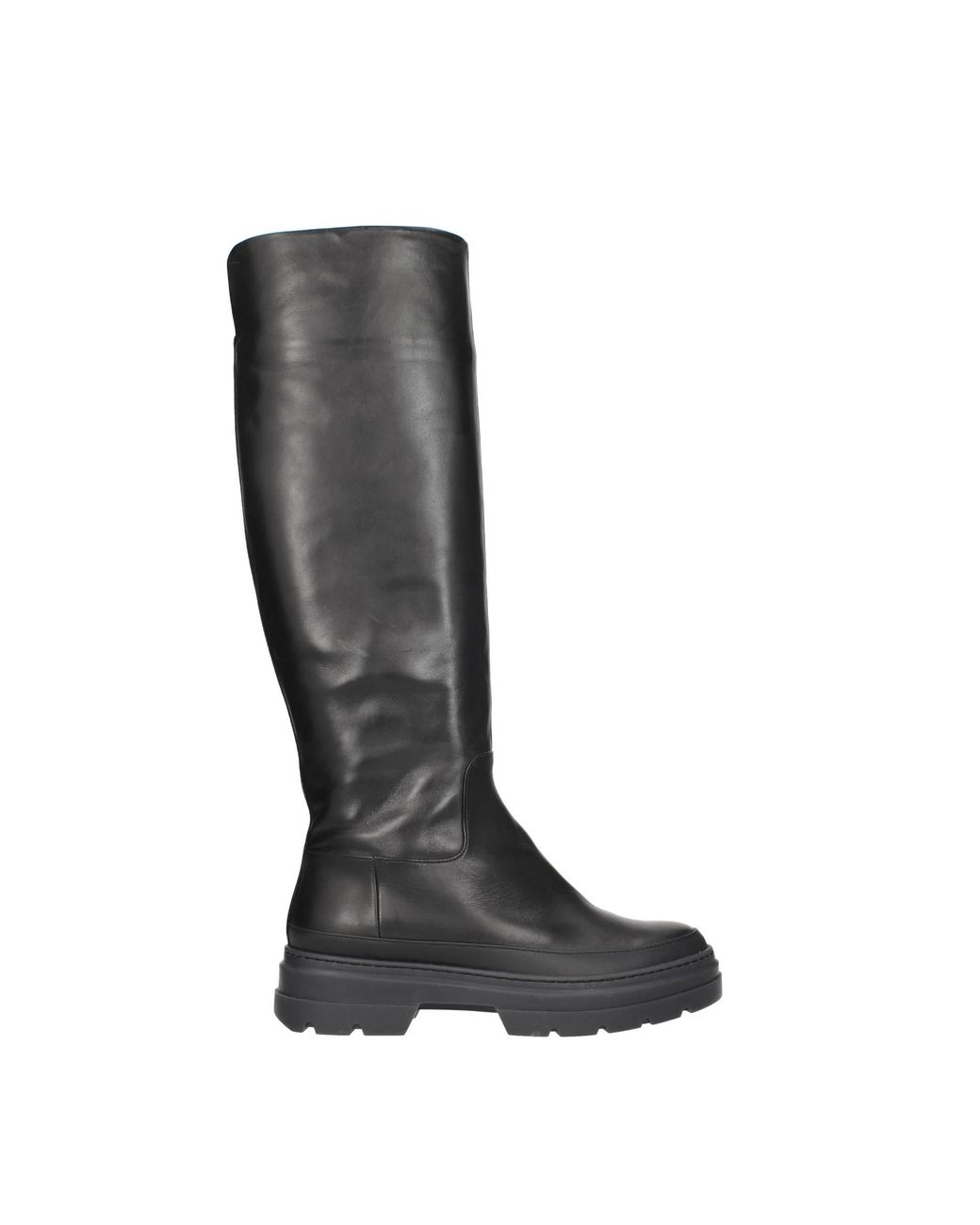 Max Mara Boots Beryl Leather in Black | Lyst