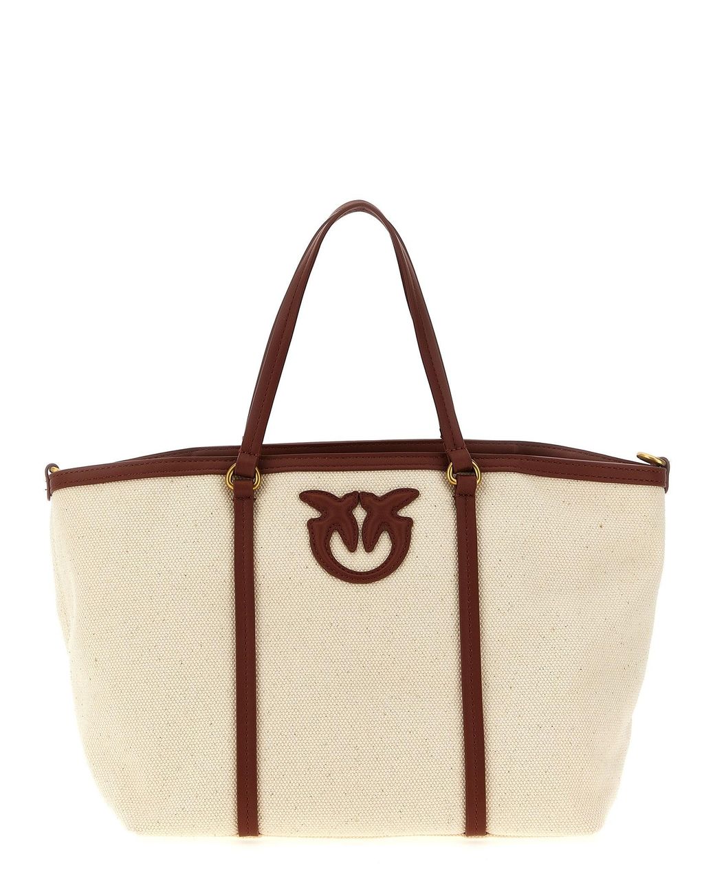 Pinko 'Miranda' Small Shopping Bag in Brown | Lyst