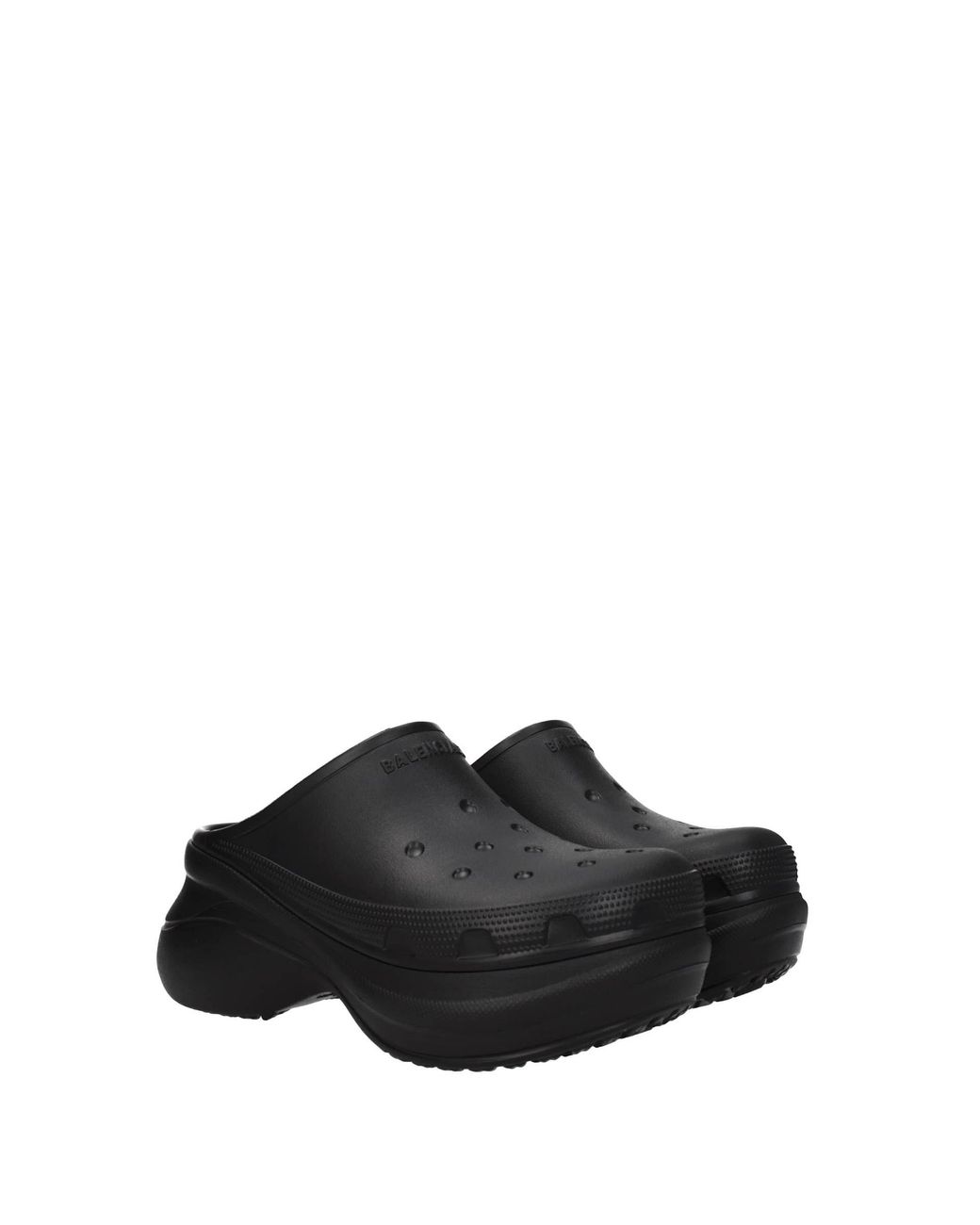 Balenciaga Slippers And Clogs Crocs Rubber in Black for Men | Lyst