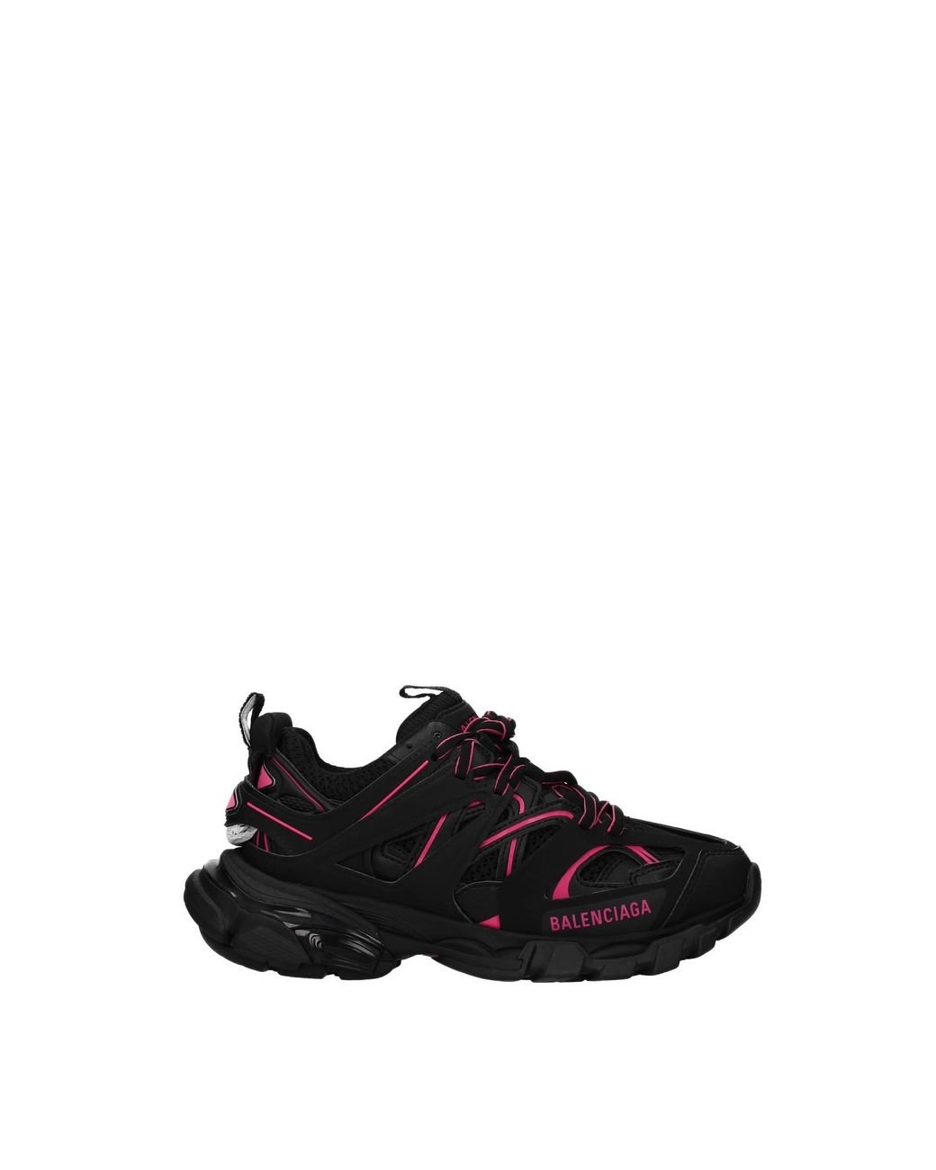 BALENCIAGA track black×pink Balenciaga Sneakers Track Polyurethane Black Fluo Pink | Lyst
