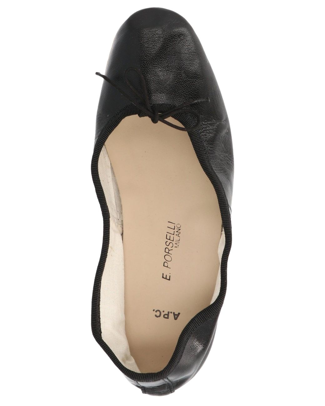 A.P.C. Porselli Ballet Flats in Black | Lyst
