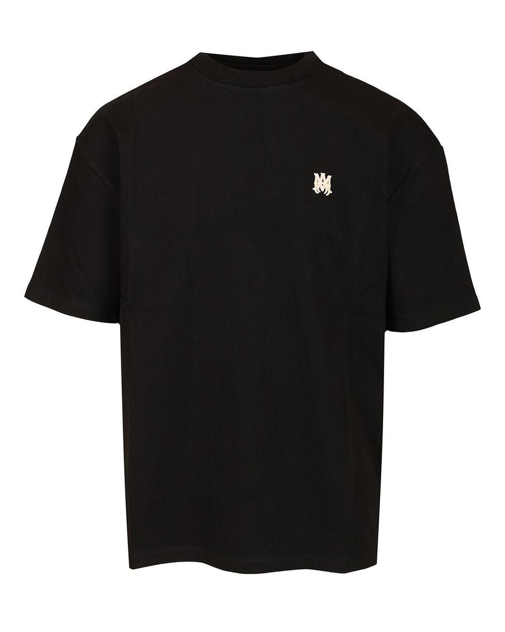 エムミーエメ Logo embroidered short t-shirt 黒 M me eme／Logo embroidered short t-shirt (eme10348) | All