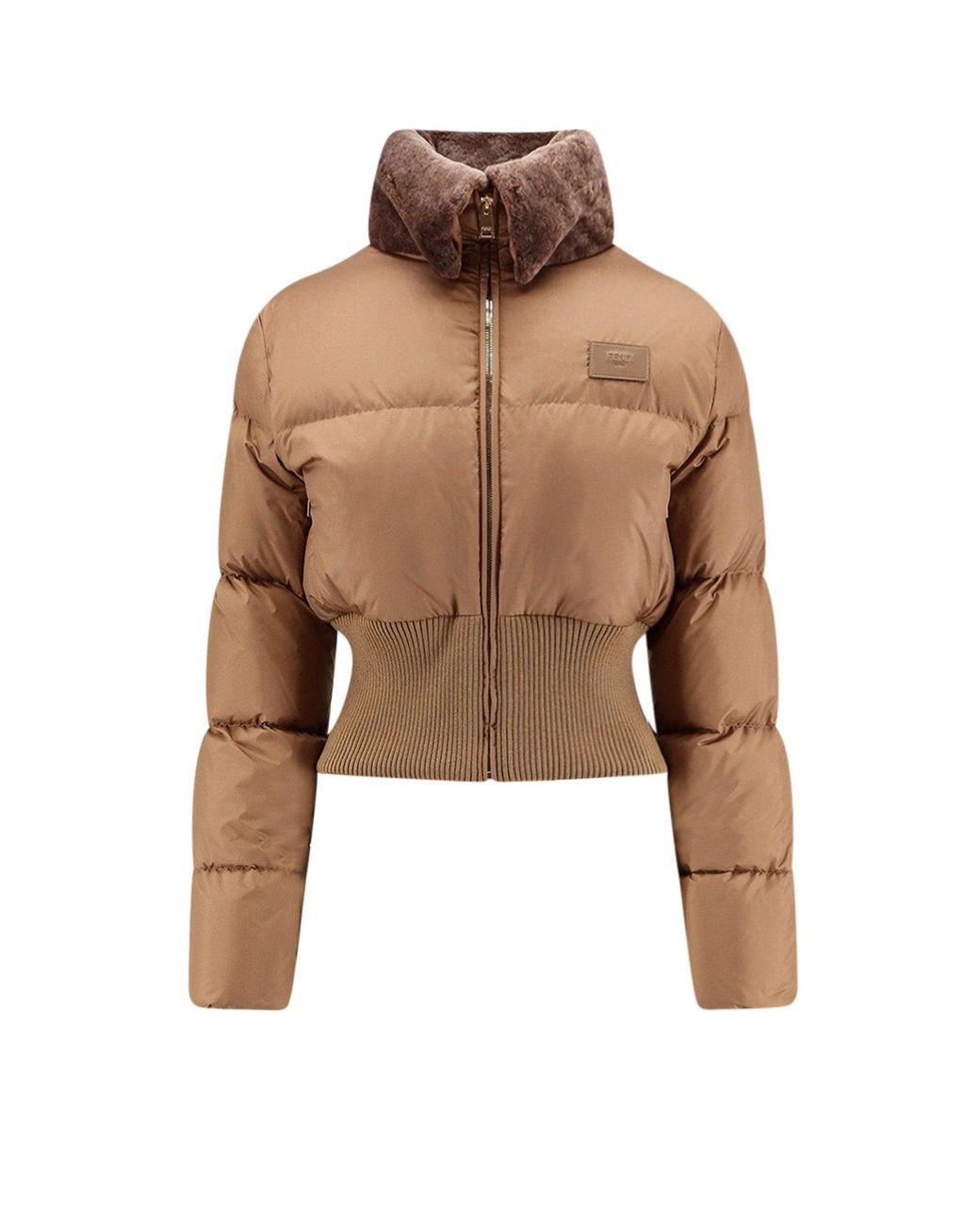 Disha Fendi Shearling Jacket Fendi Technical Fabric And Shearling