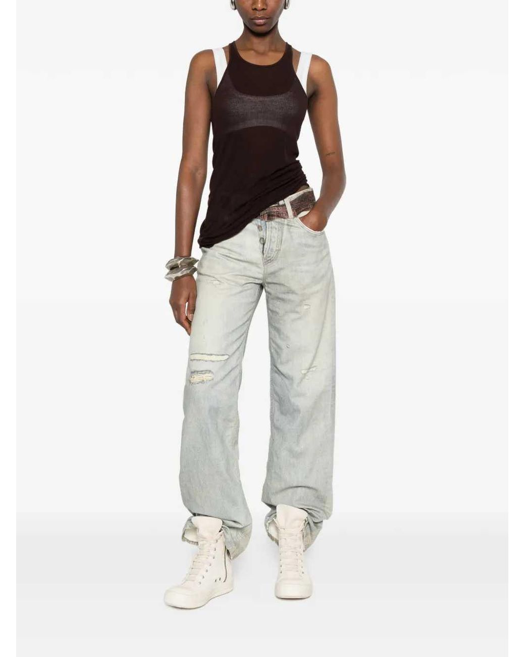 Pantaloni Bonnie Con Cintura Stampata-Donna di Haikure in White