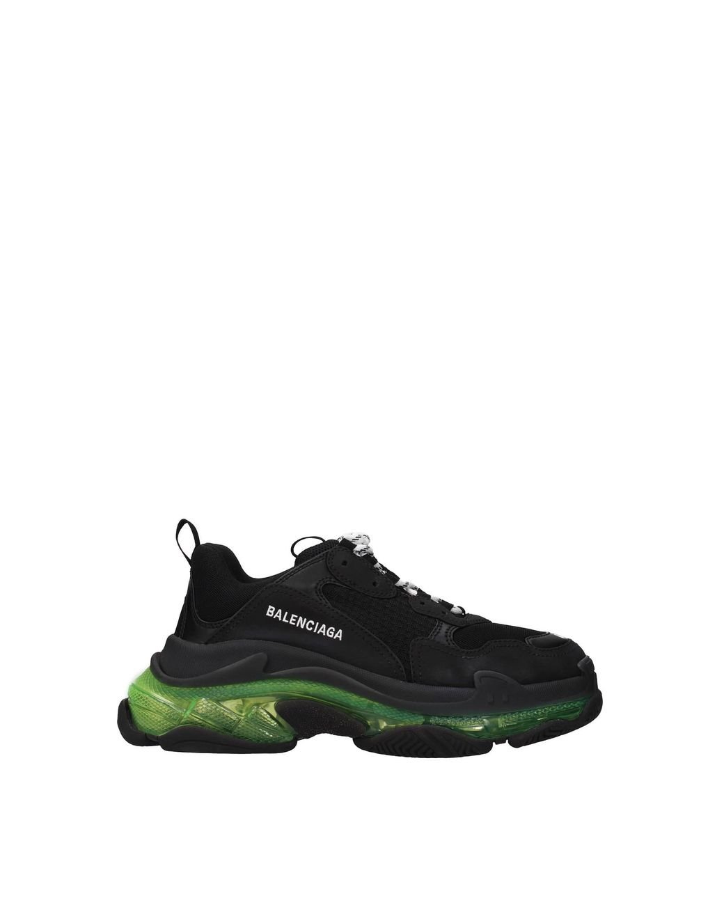 Balenciaga Sneakers Triple S Fabric Black Fluo Green for Men Lyst
