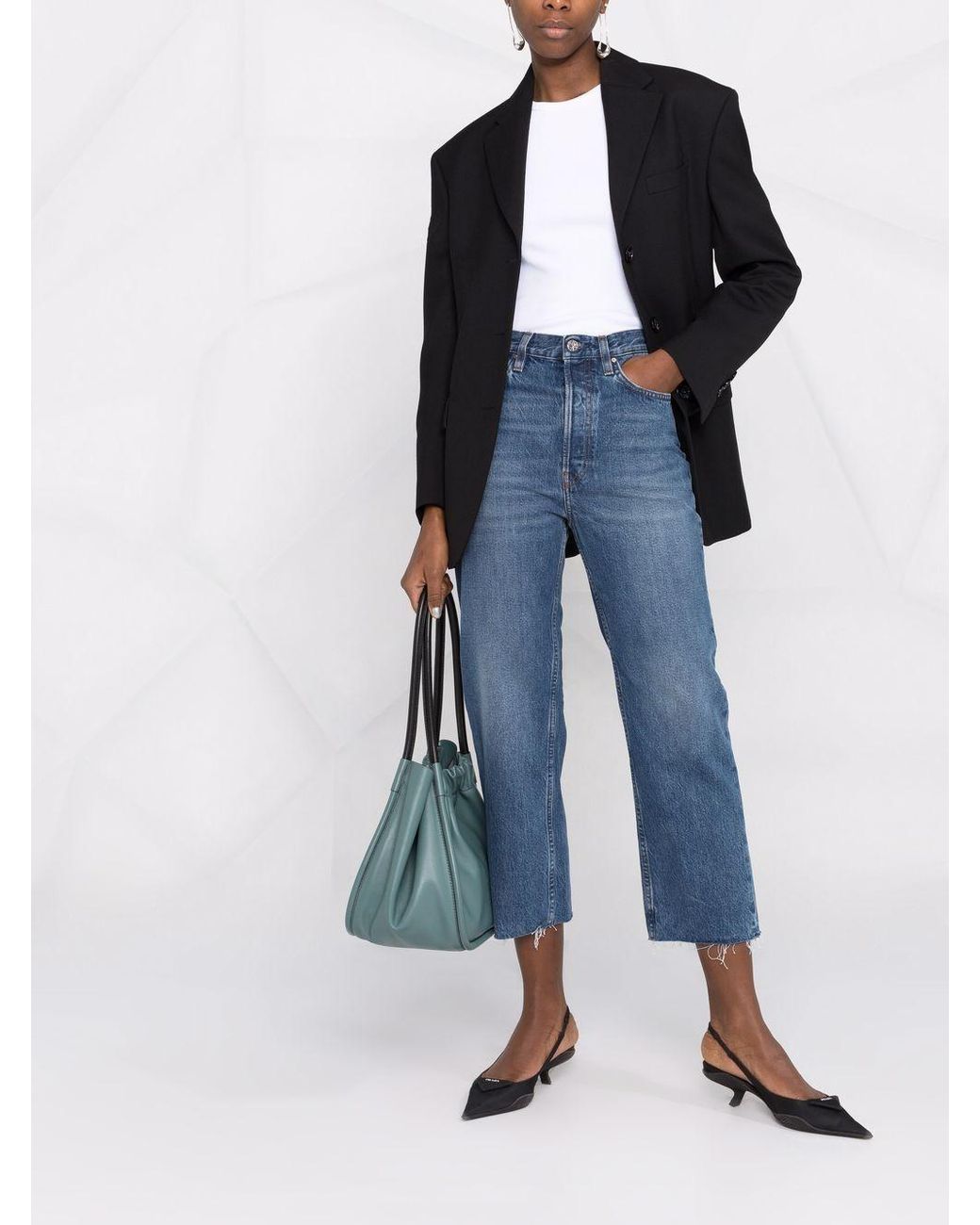 Totême  Blue Organic Cotton Denim Jeans