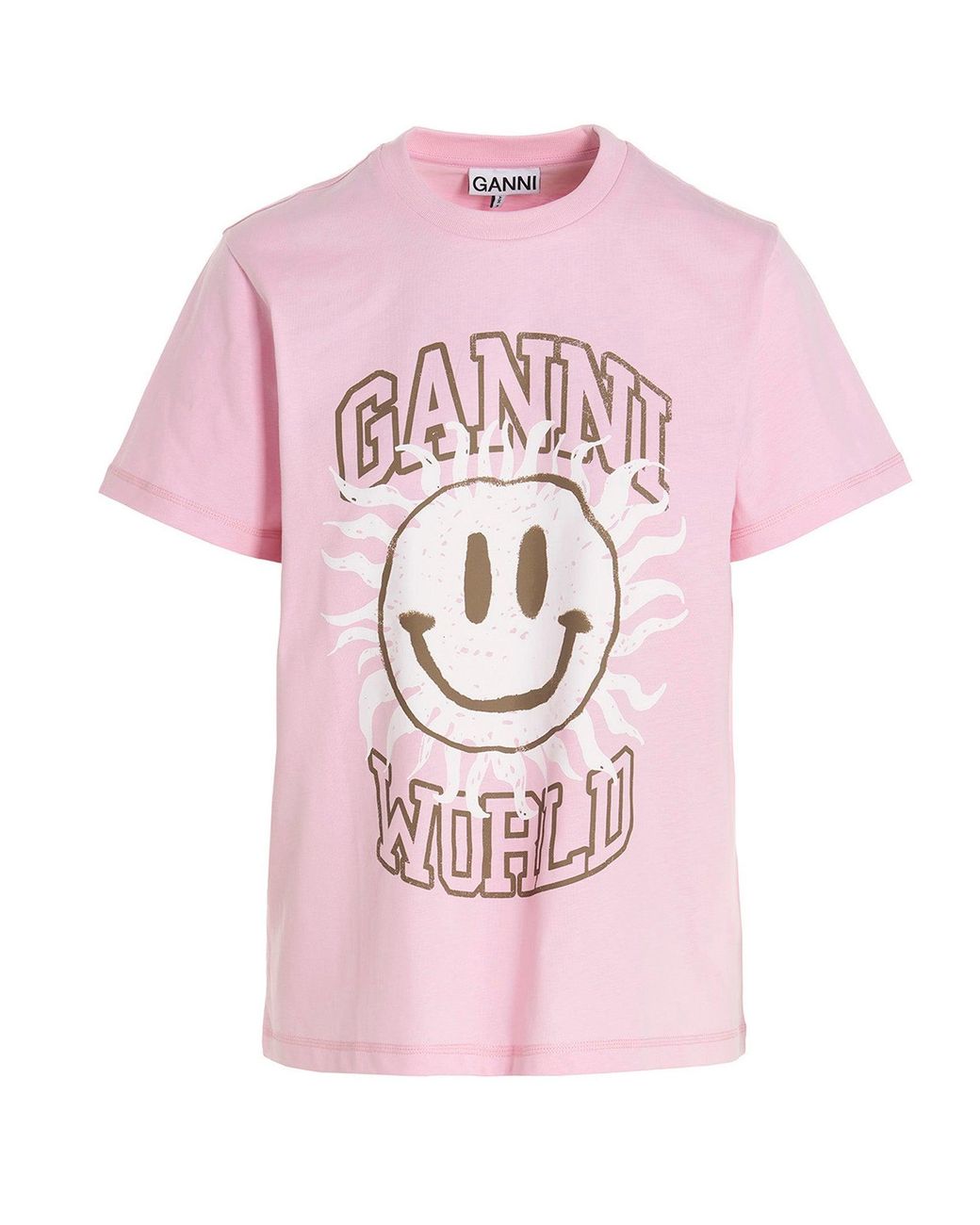 Ganni murphy t-shirt pink hotsell