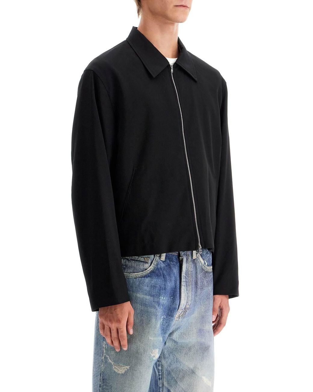 Our Legacy Wool Twill Blouson in Black for Men | Lyst