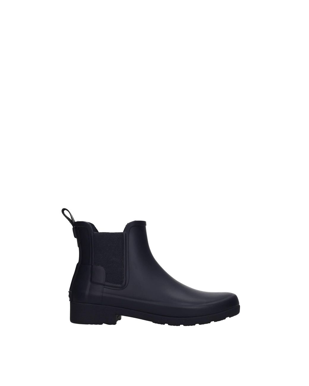 HUNTER Ankle Boots Rubber Navy in Blue Lyst UK