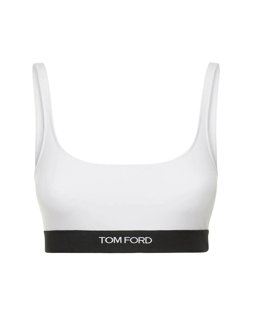 Tom Ford Logo Waistband Bra - Grey