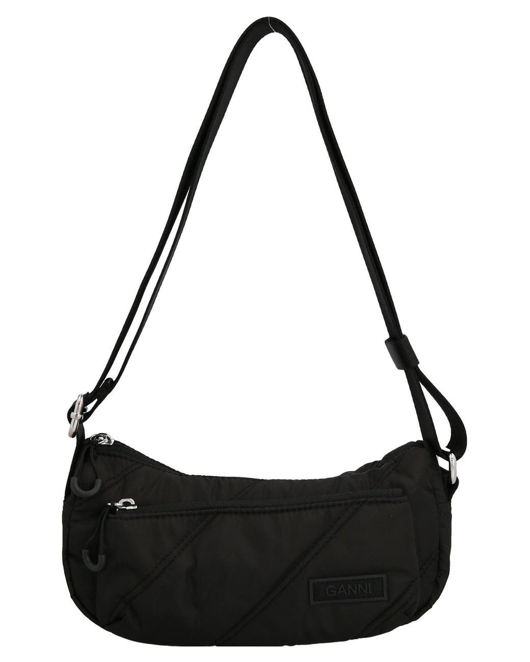 Ganni 'quilted' Crossbody Bag in Black Lyst